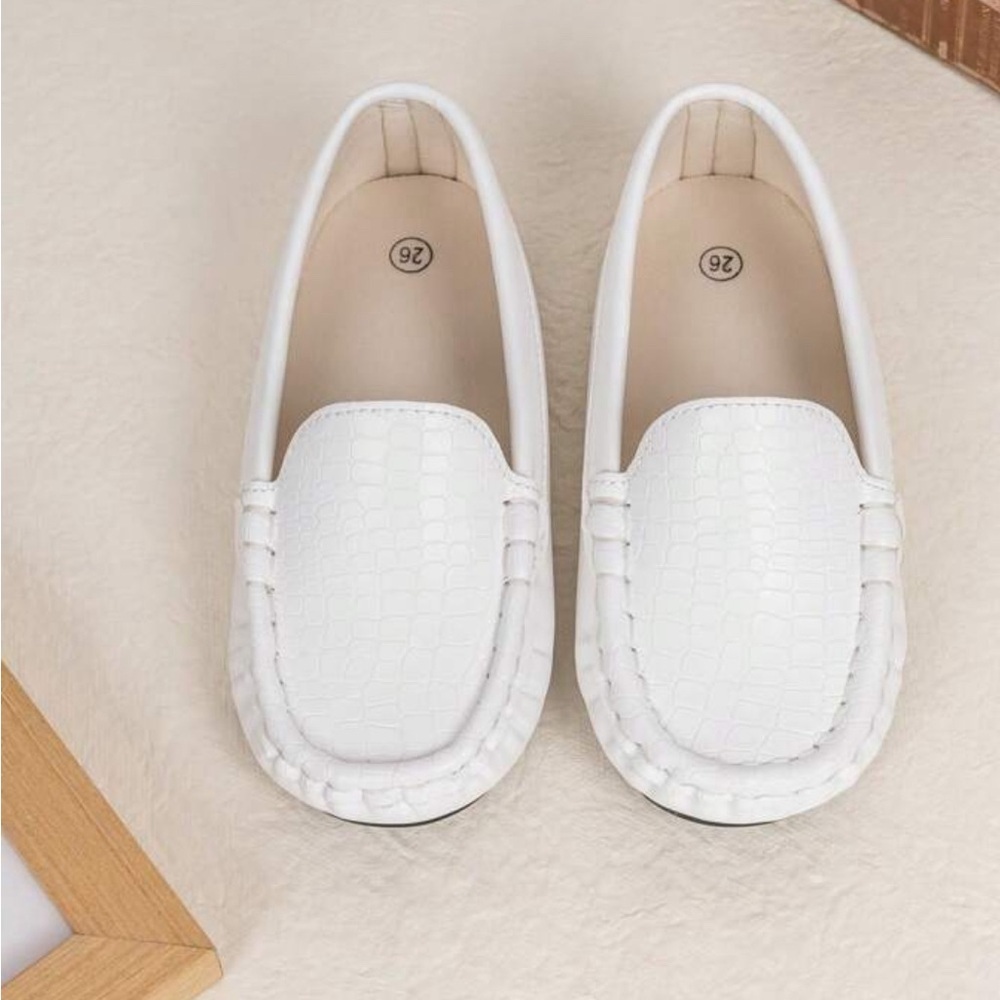 Toddler Little Kid Boys Girls Soft Slip-On Loafers Dress Flat Shoes - Picture 3 of 5